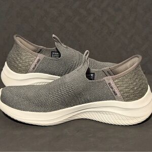 Skechers Hands Free Slip-ins Ultra Flex 3.0 Smooth Step Shoes Grey Size 7.5